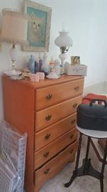 5 drawer chest - cute boudoir lamps - more