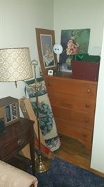 4 drawer chest -- matching night stand to one downstairs,,,fkoor lamp...area rug