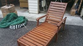 nice teak lounger