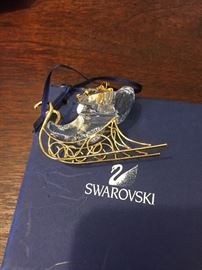 Swarovski sleigh ornament