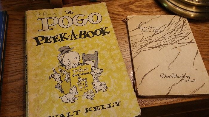 who can resist POGO and Walt Kelly?  Plus a signed copy of Don Blanding's 'Leaves from a Grass House"  - Hawaiiana at it's best