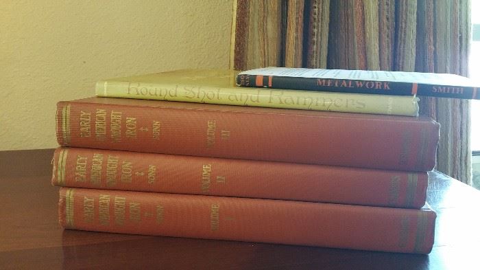 more interesting books - set of 3 -Early American Wrought Iron (it's 'wrought' btw, not 'rod'.  just sayin.)