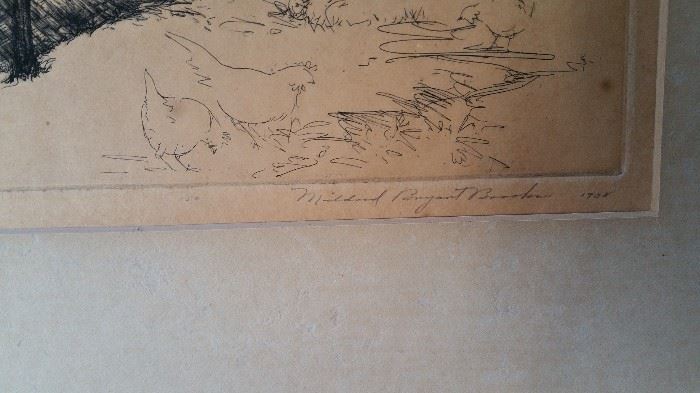 Mildred Bryant Brooks signature with date - 1938