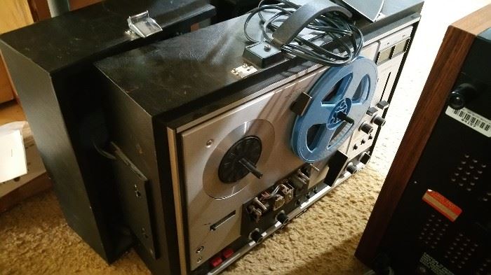 sony reel to reel with speakers, missing parts