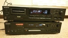 Sony recording equipment........SONY digital audio tape deck DTC 690 and SONY VC digital filter