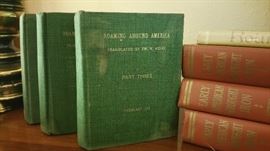 1922-25 author published "Roaming Around America" - amazing 3 volume set