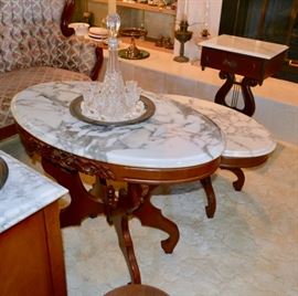 Victorian Style Marble Top Tables