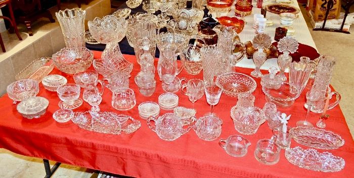 TABLES Full of Crystal - Waterford and More!!