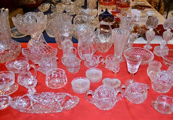 TABLES Full of Crystal - Waterford and More!!