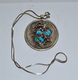 Sterling Native American Necklace / Pendant
