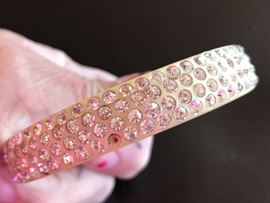 Vintage Bakelite and rhinestone bracelet (one rhinestone is missing)