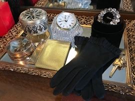 Vanity tray with goodies! 