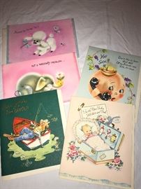 Super adorable vintage greeting cards