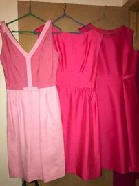 A beautiful array of ladies pink dresses! 