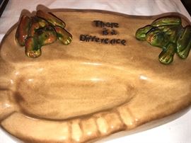 Entertaining ash tray. 