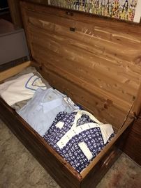 A trunk found filled with men’s vintage clothing 