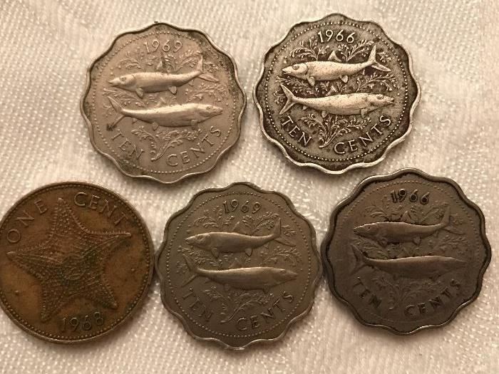 Vintage Bahama Islands Coins