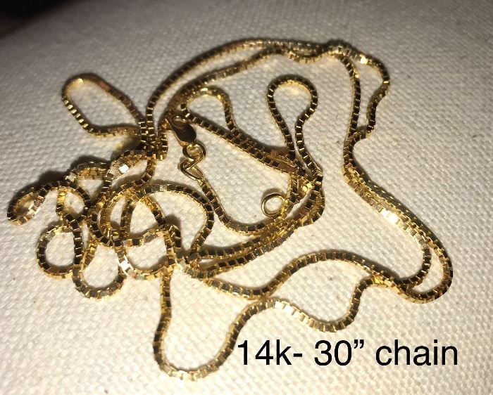 14k- 30” gold chain 