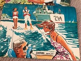 Vintage Lamb’s Rum super cool placemats! 