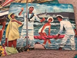 Vintage Lamb’s Rum super cool placemats! 