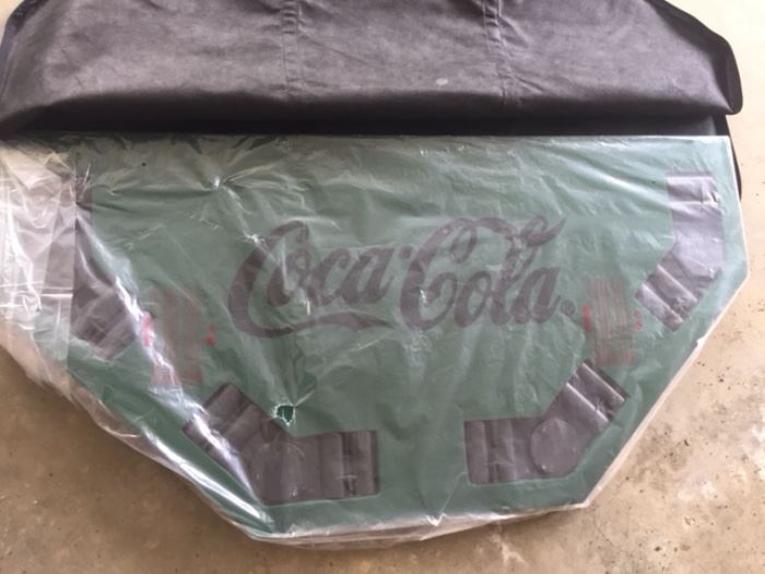 Coca Cola game table top -- comes with a carry bag