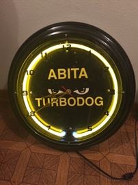 Abita Turbodog clock