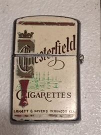 Vintage Chesterfield Cigarette lighter