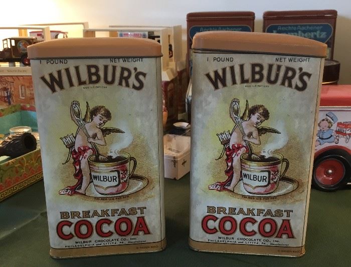 Wilbur's Breakfast Cocoa vintage tin