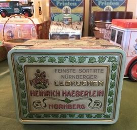 Vintage Heinrich Haeberlein cookie tin