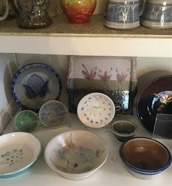 Professional pottery artist pieces... absolutely beautiful!