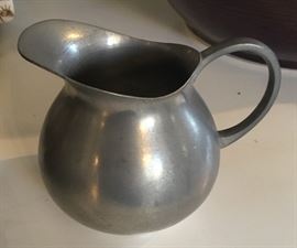 Pewter cream pitcher