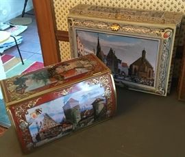 Lebkuchen-Schmidt gorgeous tin chests, holiday editions 2004-2009