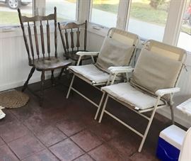 Chairs, indoor and outdoor