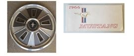 1966 Mustang users manual and hubcap