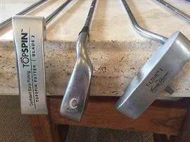 TopSpin Blade 2 Putter 34 / Tommy Armour T-Line XV 34.5" putter / Roll Sole Chipper