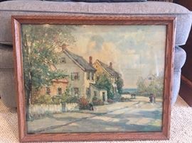 F.H. McKay framed, matted and signed print board. Good condition, slight wear below visible frame line