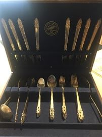 1847 Rodgers King Frederik pattern silver plated flatware