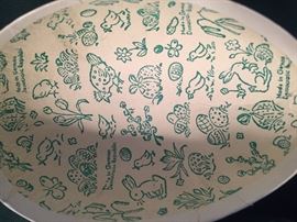 Inside of vintage paper German Easter eggs