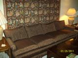 Brown Taffeta Couch- Excellent condition!