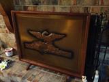 Great Copper fireplace screen or wall hanging