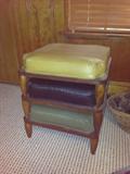 3 vintage footstools