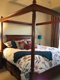 Stunning KING size Canopy Bed with super nice pillow top mattress....