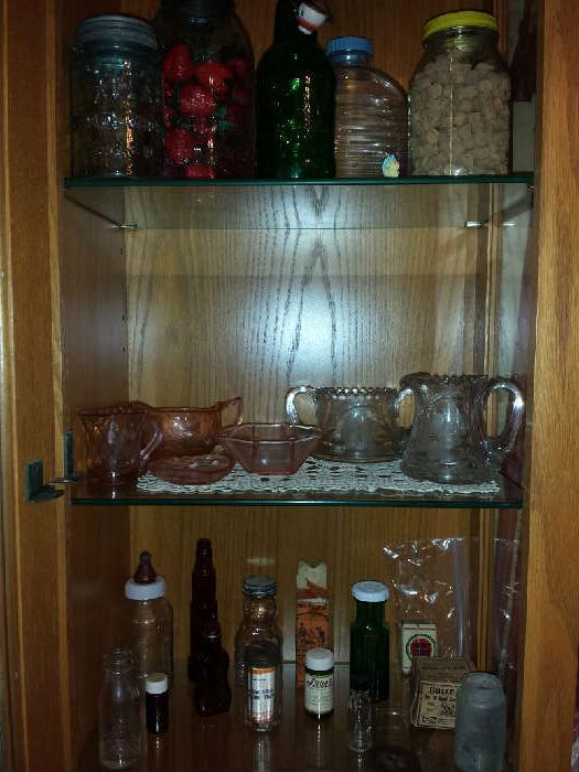 Antique medicine bottles, etc....