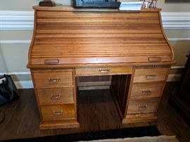 Black Walnut Rolltop Desk