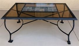 Hampton Bay Patio Table w 6 Slingback Chairs (2 Swivel)