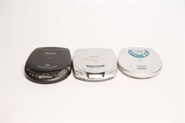 Philips And Panasonic Personal CD Players