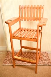 Oak Game Room Billiard Chair