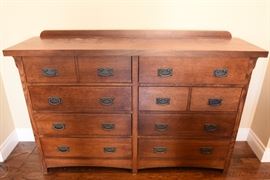 Eight Drawer Mission Style Dresser