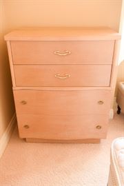 Mid Mod, Blonde In Finish, Four Drawer Dresser