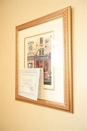 Robichaud Limited Edition Serigraph "Luthier" 21.5x25